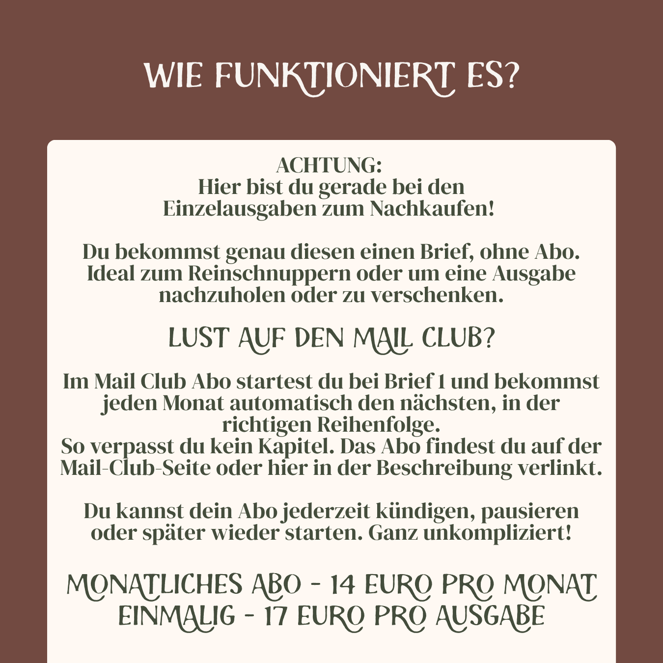 Brief 3 Einzelausgabe Letters from Kiljamer - Fantasy Mail Club, illustrierter Briefroman, Fantasy Mail Abenteuer