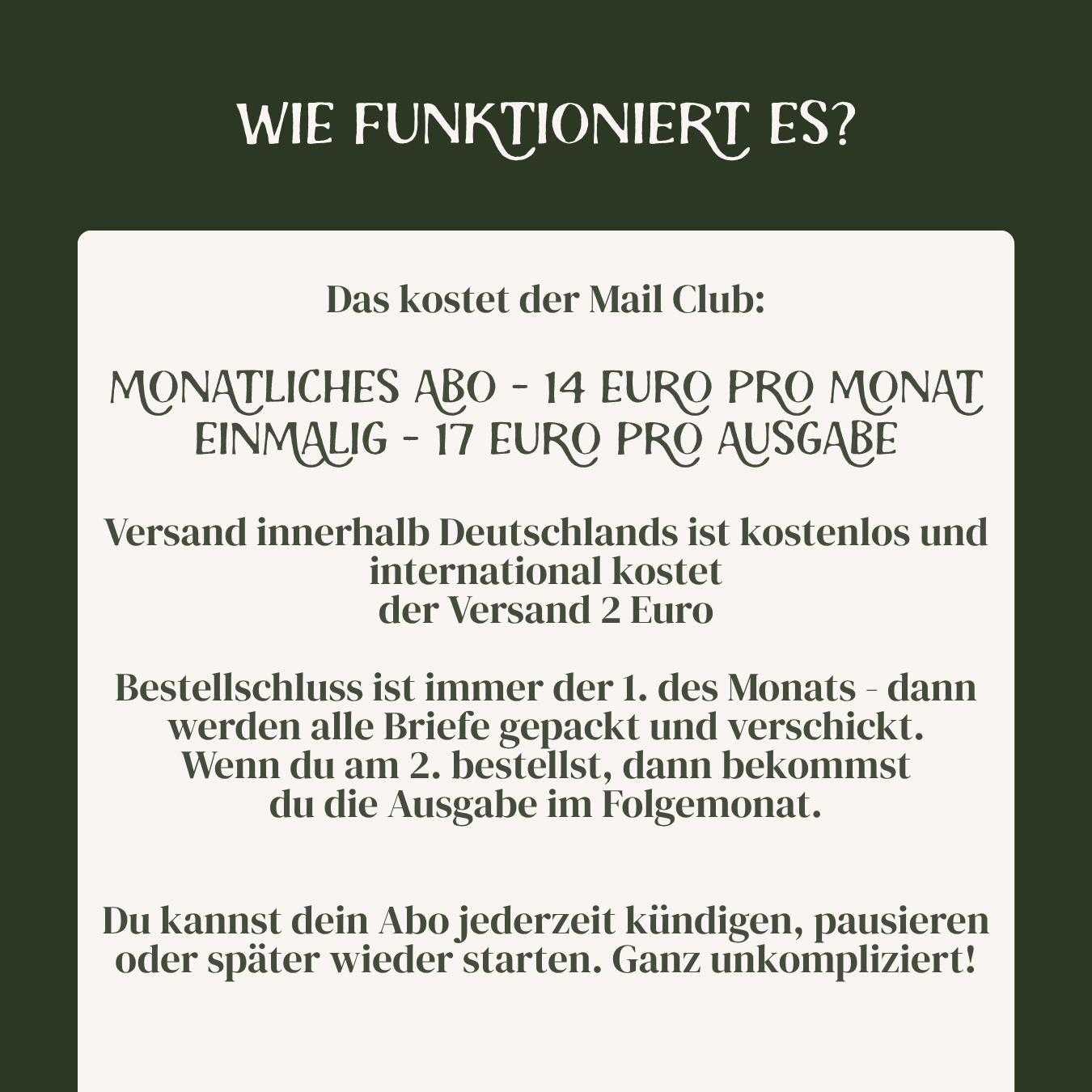 Fantasy Mail Club Letters from Kiljamer - Monatlicher Brief mit fortlaufender Fantasy-Geschichte und handgezeichneter Kunst